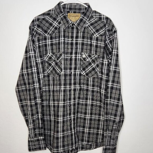 Wrangler Other - Wrangler Retro Men's Long Sleeve Button-Down Shirt Size XL